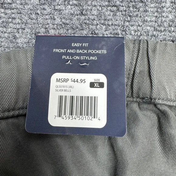 Gap Pull-On Shorts XL Silver Bells Gray Elastic Waist Easy Fit QLS0701S - Picture 6 of 11